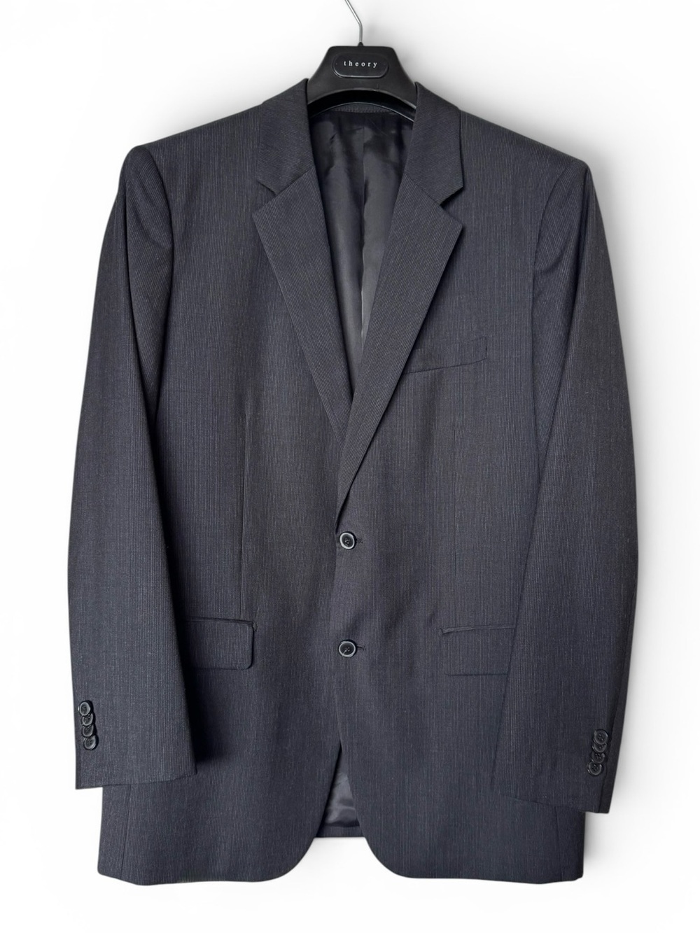 Theory Levanto XYLO 42R Charcoal Gray 100% Wool Blazer Sport Coat NWOT - Picture 2 of 13